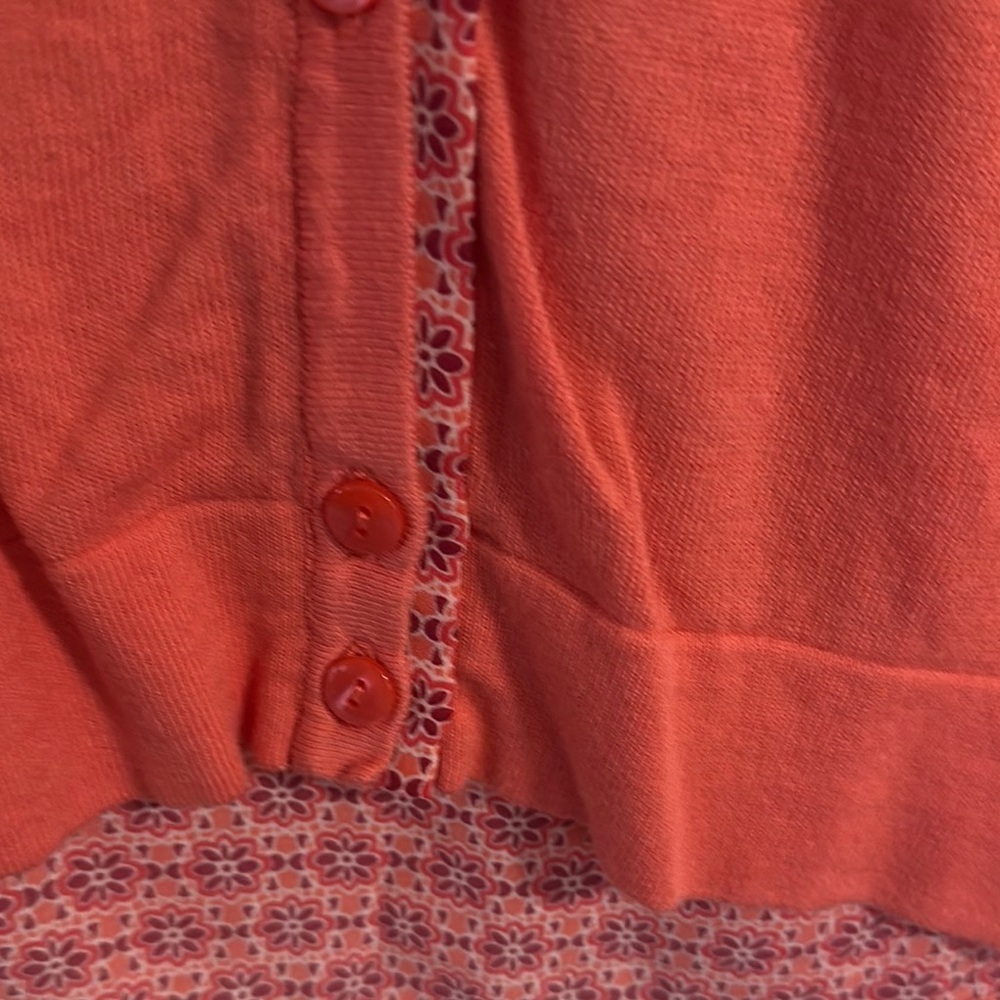 Women's Coral Cardigan by Talbots Small Petite Peak Back in Coordinating Fabric - Picture 9 of 9